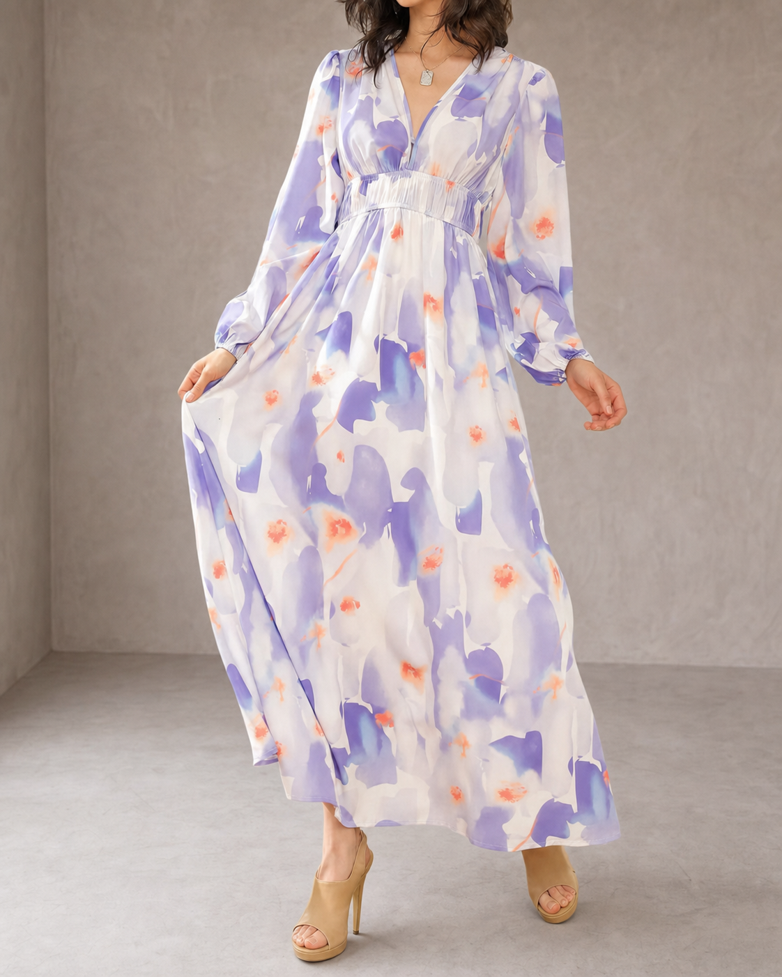 Celine | Abito Femminile con Motivo Floreale