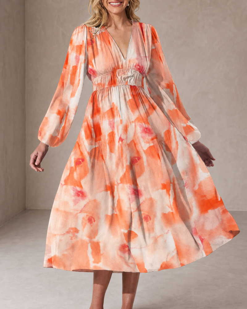 Celine | Abito Femminile con Motivo Floreale