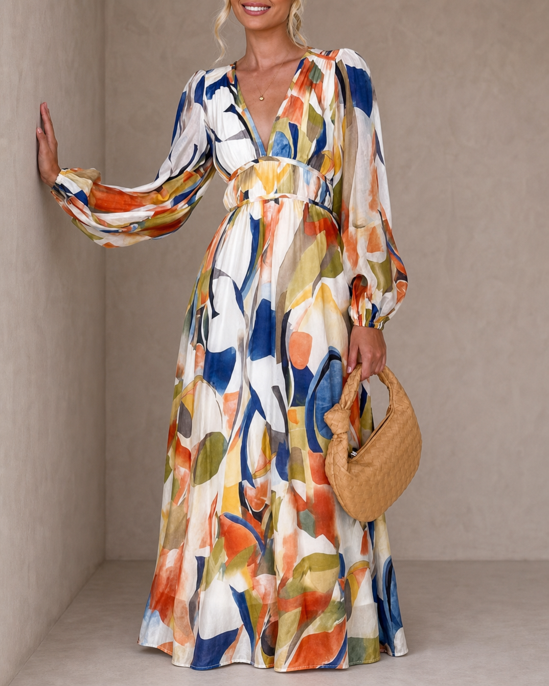 Celine | Abito Femminile con Motivo Floreale