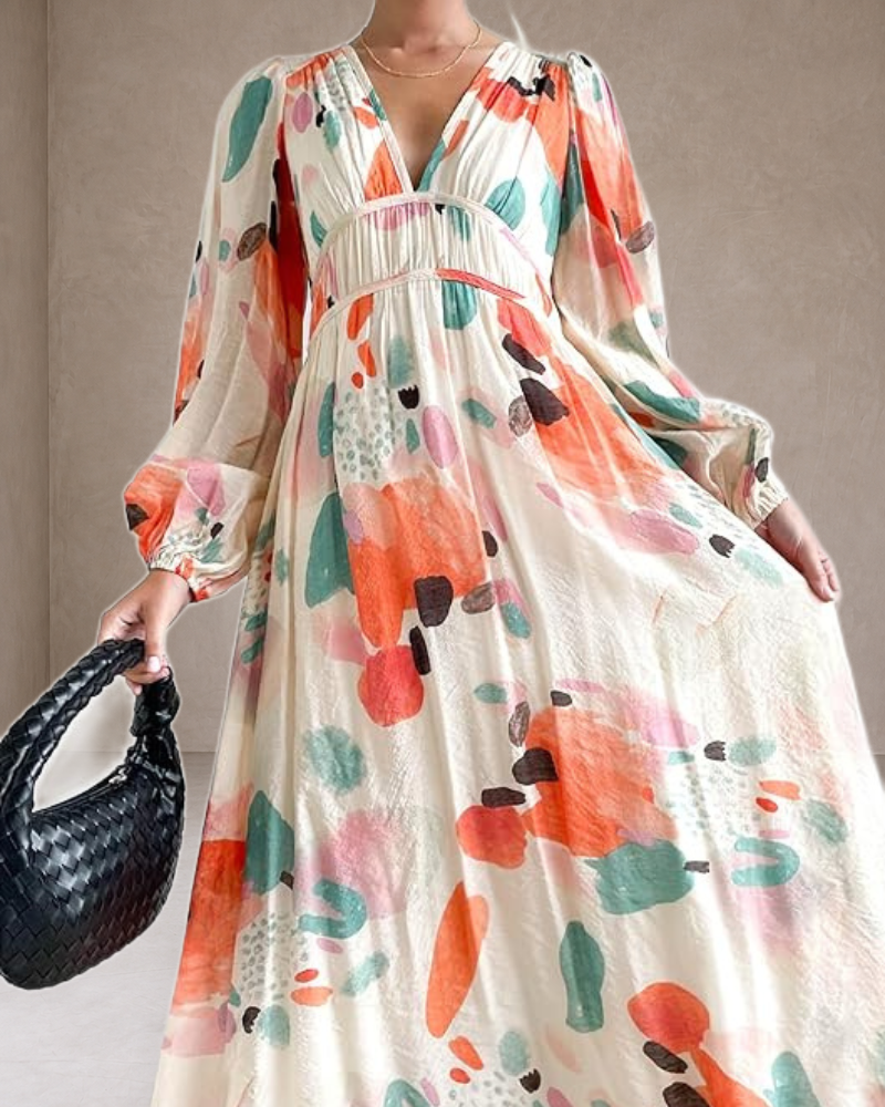 Celine | Abito Femminile con Motivo Floreale