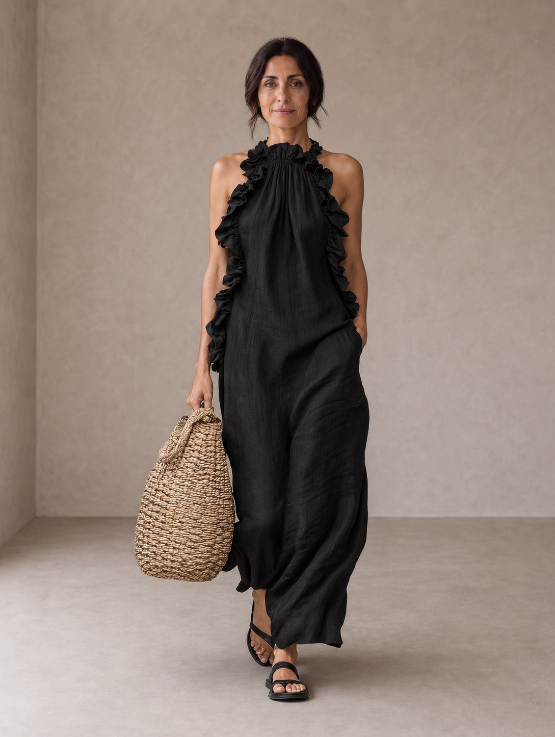 Lua | Abito Maxi con Tasche