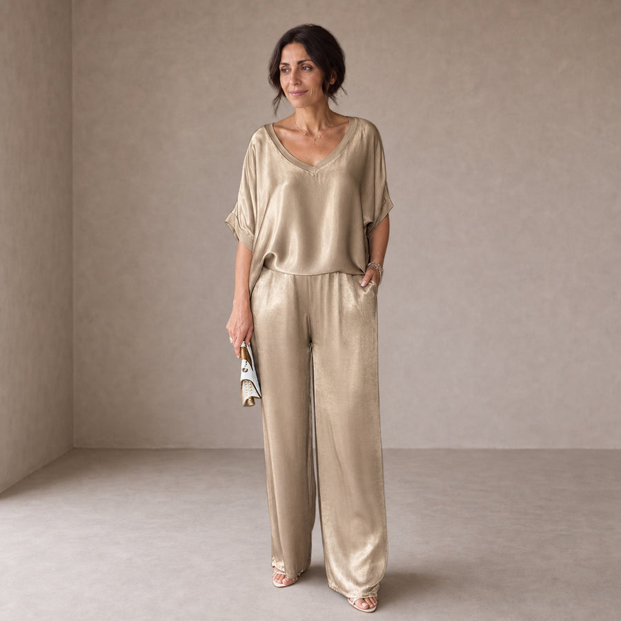 Pauline | Completo in raso lucido
