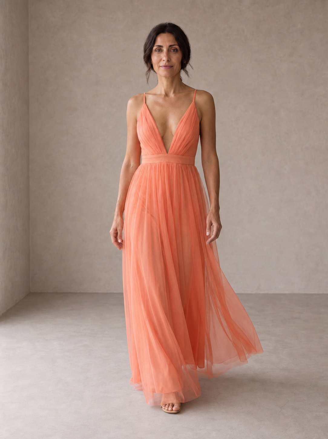 Ginevra | Maxi Abito Luce Corallo