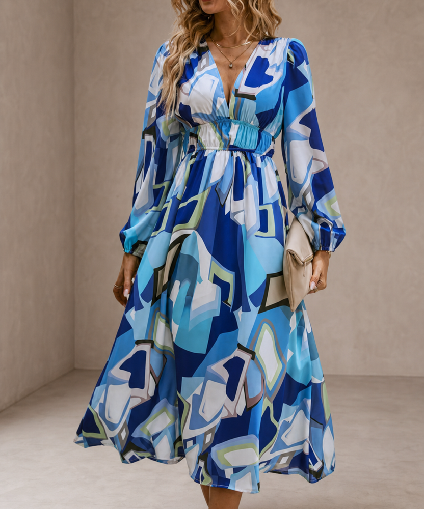 Celine | Abito Femminile con Motivo Floreale