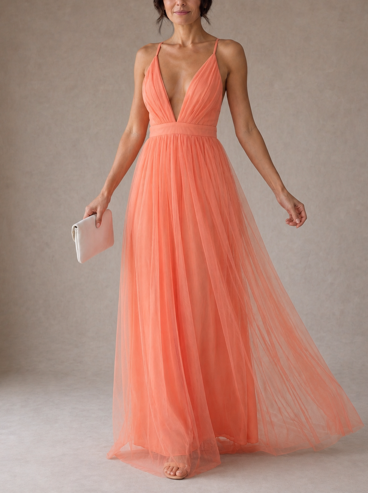 Ginevra | Maxi Abito Luce Corallo
