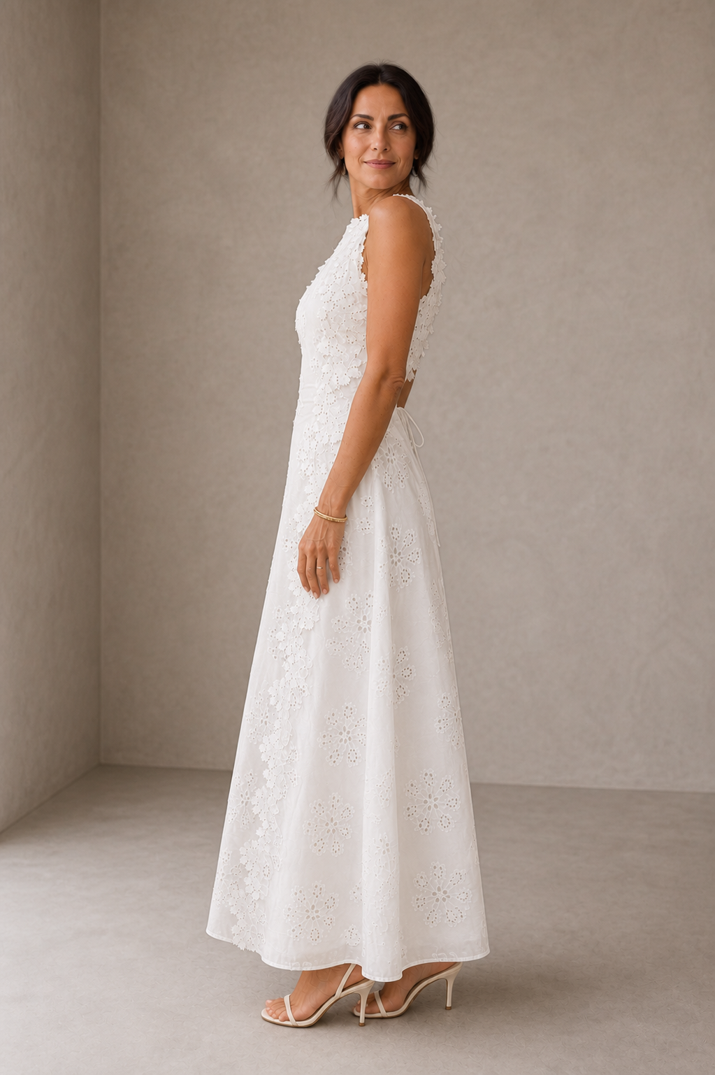Della | Elegante Abito Maxi Ricamato