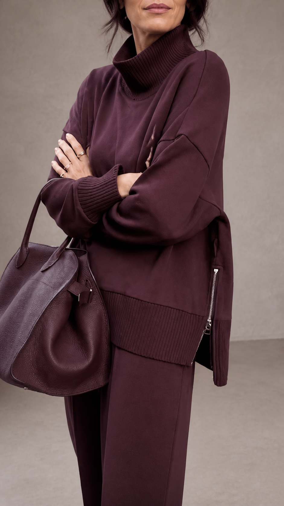 Valentina | Set in Maglia con Felpa Morbida e Pantaloni Eleganti