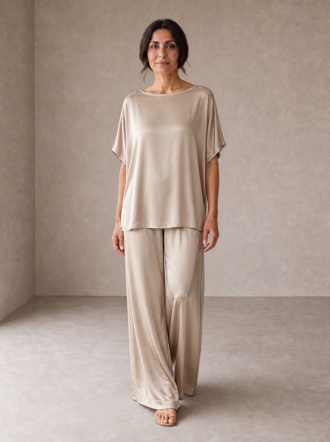 Pauline | Completo in raso lucido