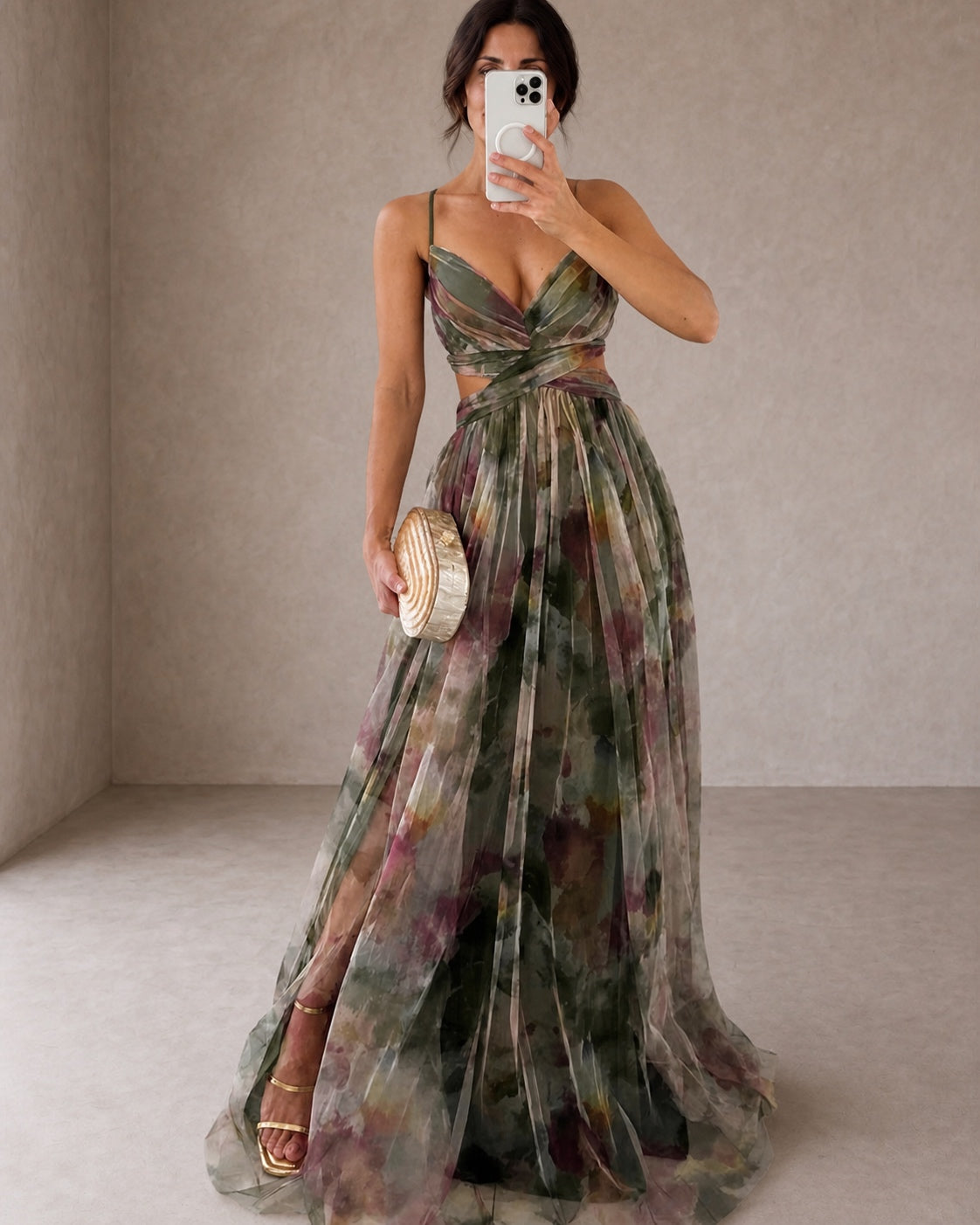 Giselle | Incantevole Maxi-Abito con Stampa Floreale