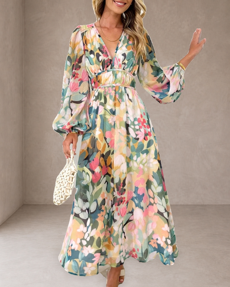 Celine | Abito Femminile con Motivo Floreale