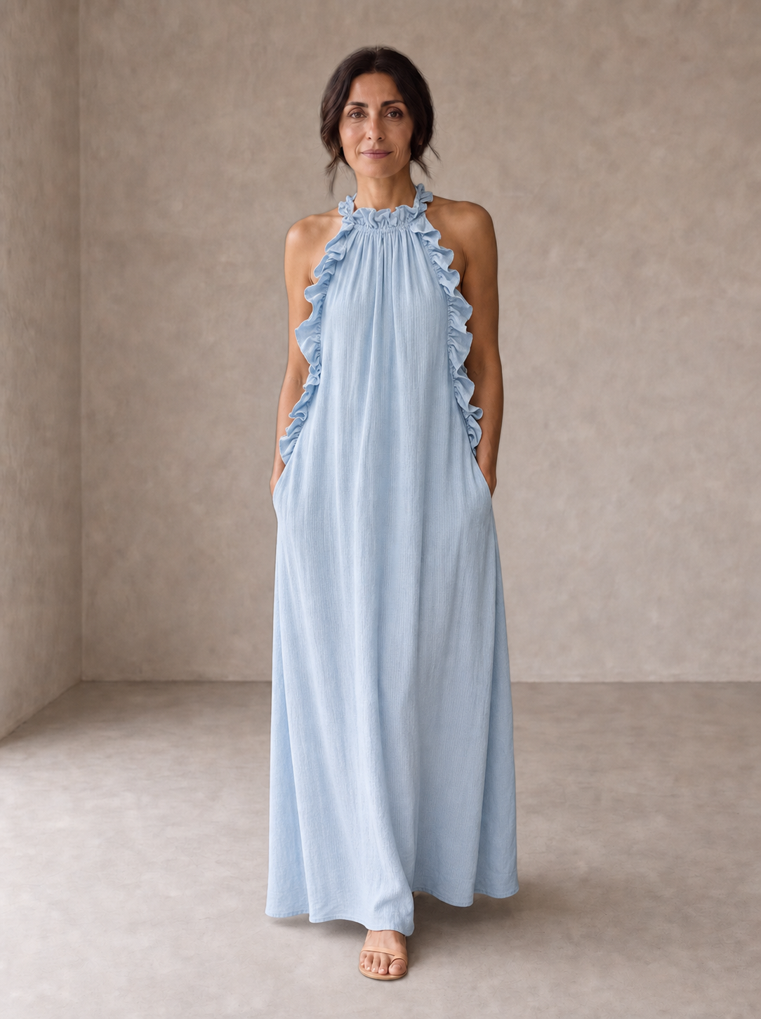 Lua | Abito Maxi con Tasche