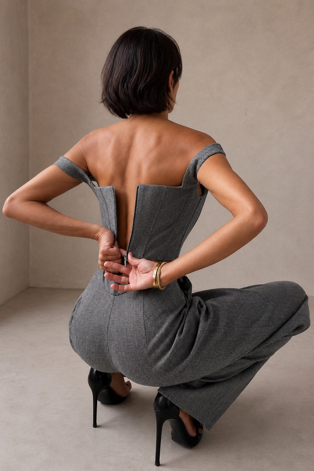 Dolce | Completo a Tre Pezzi con Blazer Doppiopetto
