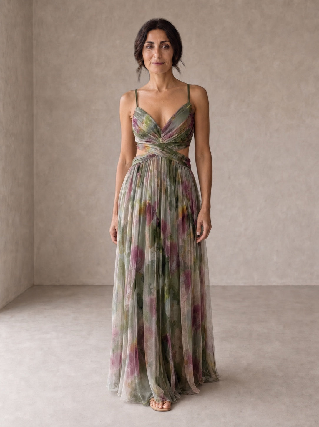 Giselle | Incantevole Maxi-Abito con Stampa Floreale