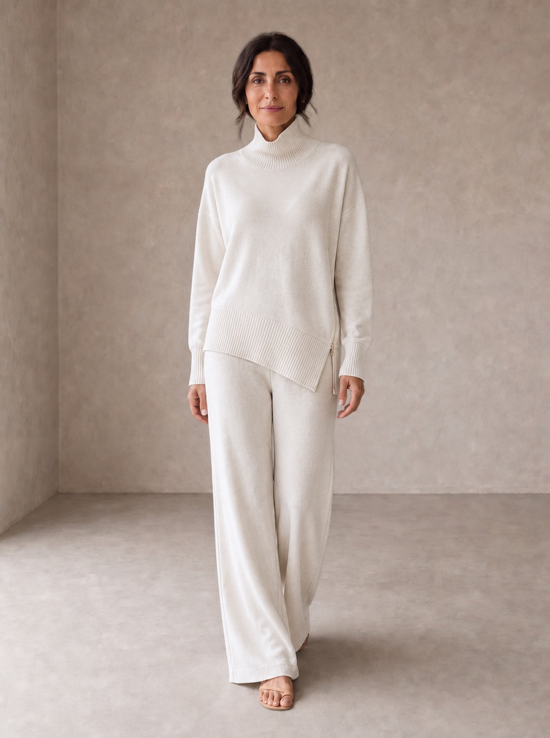 Valentina | Set in Maglia con Felpa Morbida e Pantaloni Eleganti