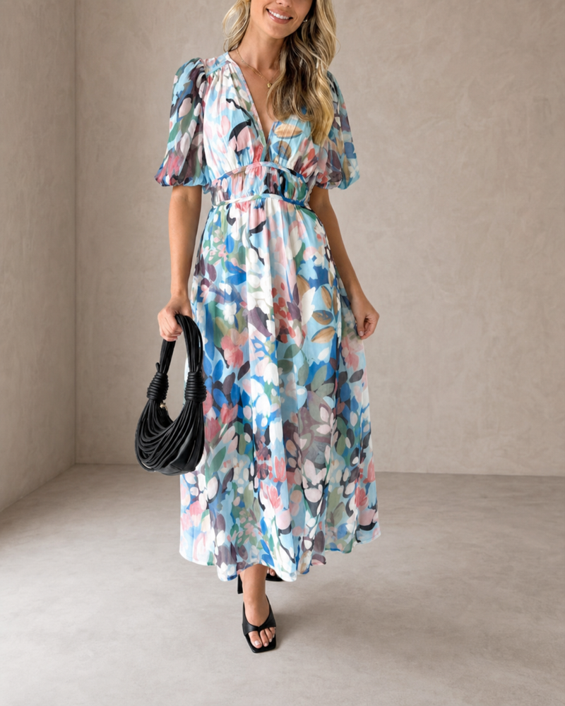 Celine | Abito Femminile con Motivo Floreale