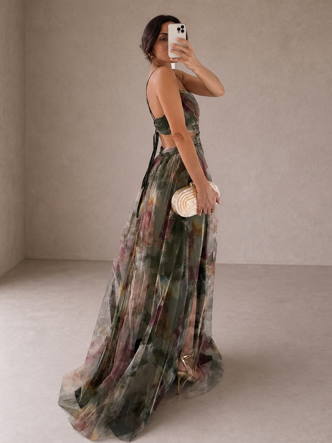 Giselle | Incantevole Maxi-Abito con Stampa Floreale