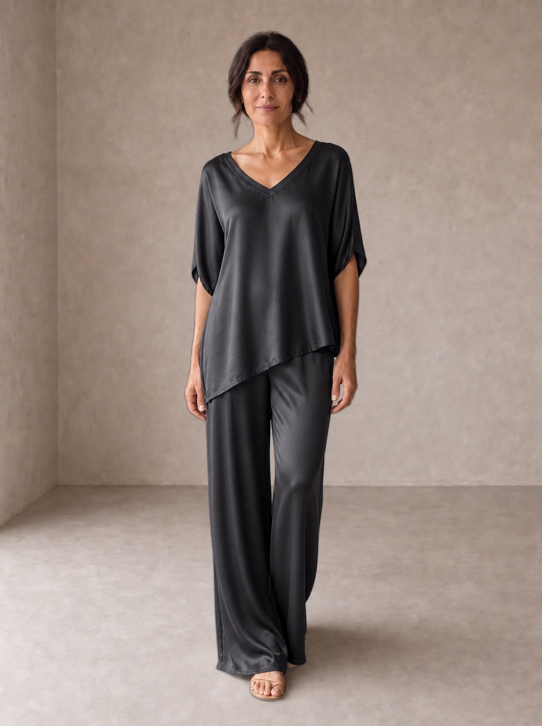 Pauline | Completo in raso lucido