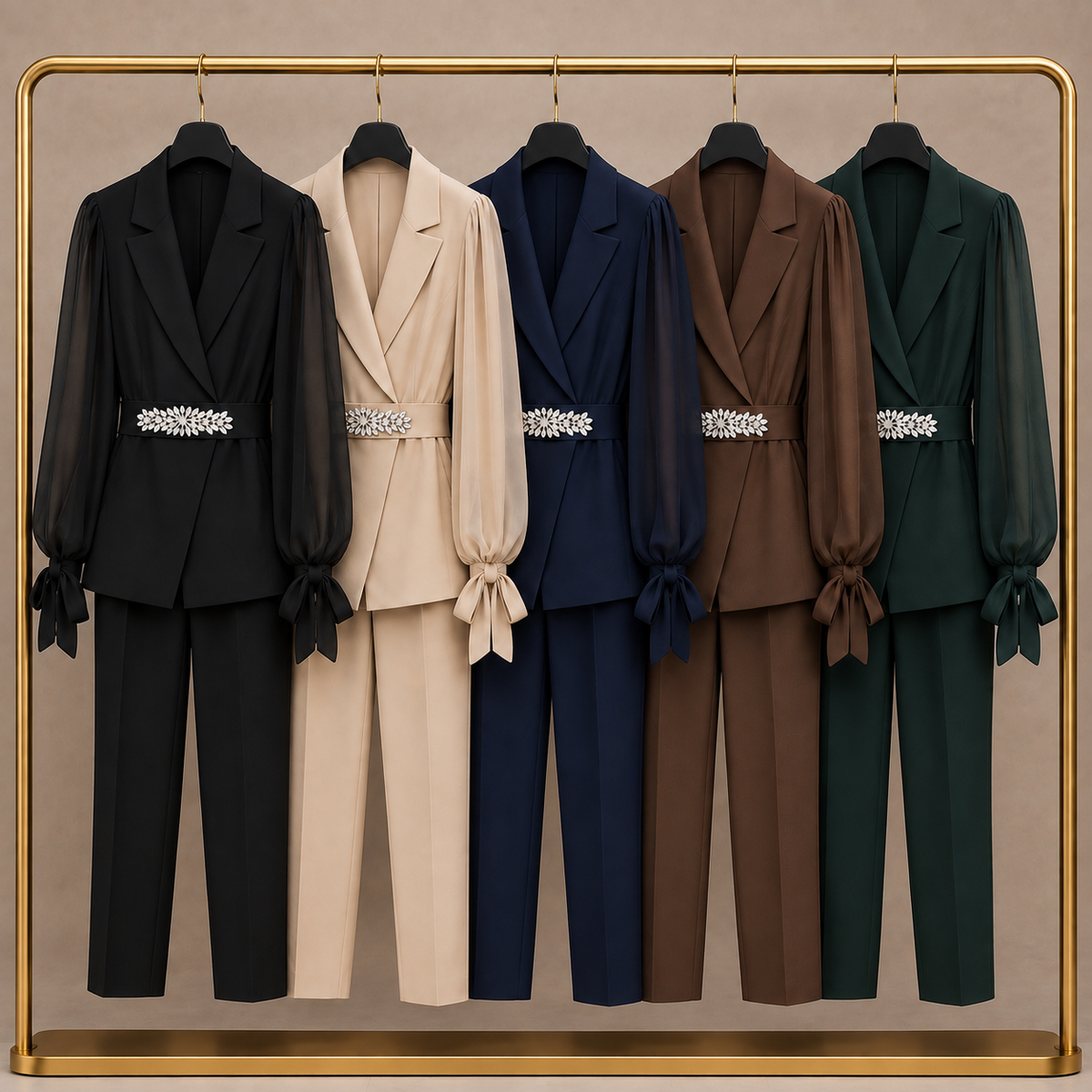 Varsavia | Tailleur Elegante con Pantaloni